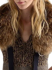 Shetland Wool and Cashmere V-Neck Dress