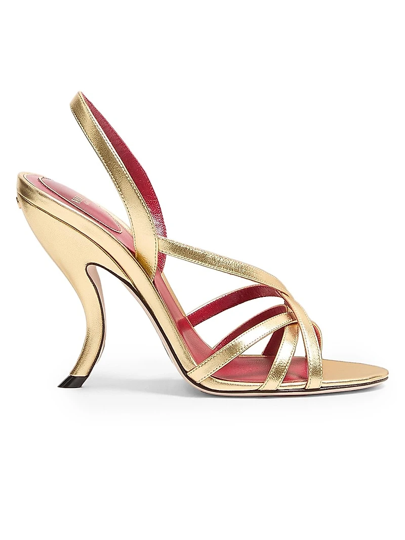 Fetishique 105MM Sandals Laminated Nappa