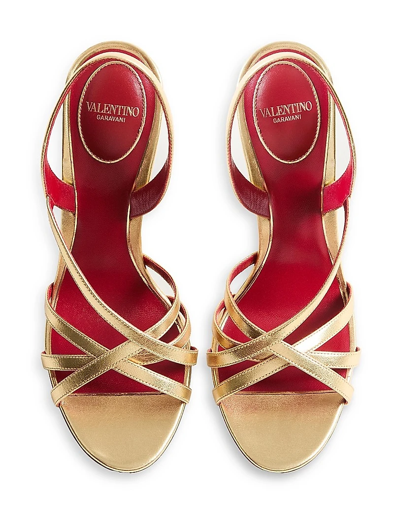Fetishique 105MM Sandals Laminated Nappa