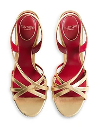 Fetishique 105MM Sandals Laminated Nappa