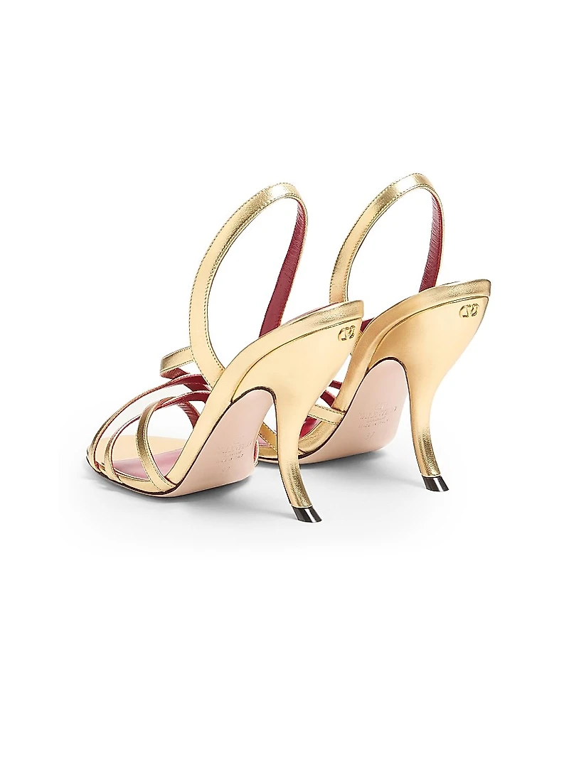 Fetishique 105MM Sandals Laminated Nappa