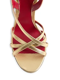 Fetishique 105MM Sandals Laminated Nappa