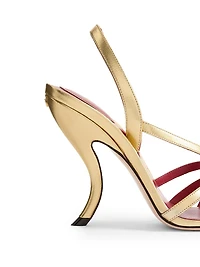 Fetishique 105MM Sandals Laminated Nappa