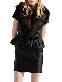 Duchesse Silk Mini-Dress