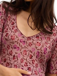 The Mirabelle Bias Floral Maternity Dress