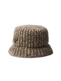Mélange Knit Bucket Hat