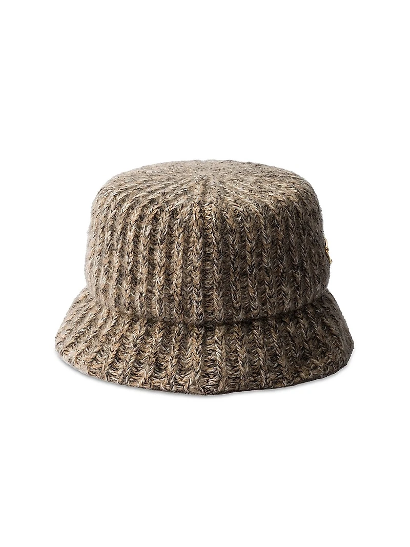 Mélange Knit Bucket Hat