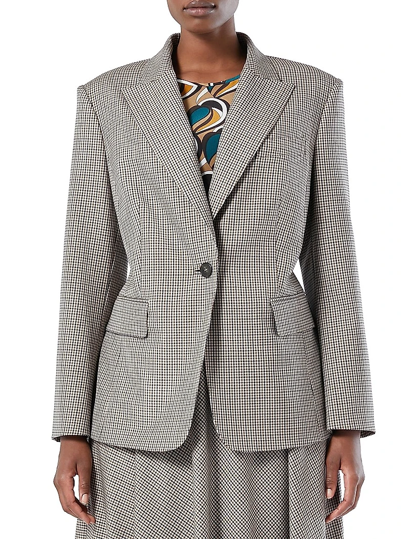 Pure Wool Twill Blazer Jacket