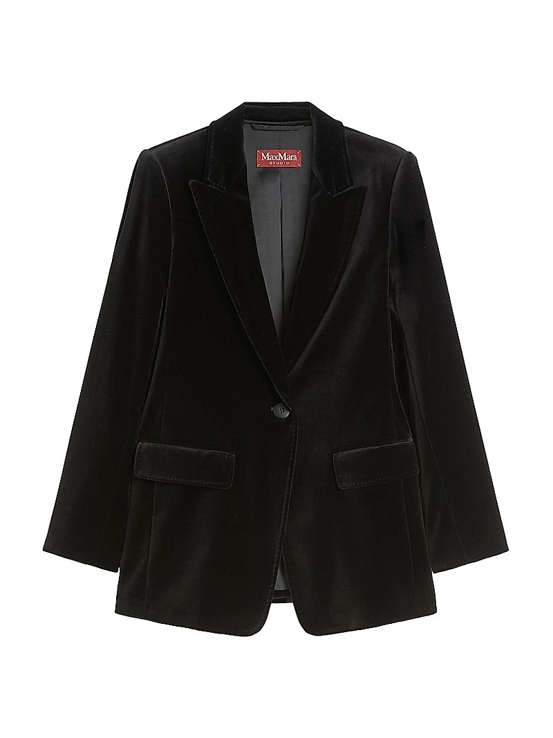 Smooth Velvet Blazer