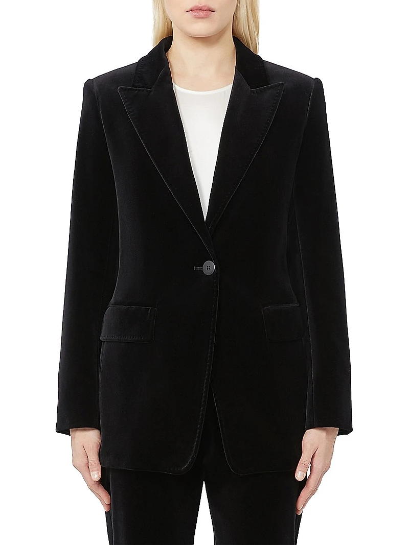 Smooth Velvet Blazer