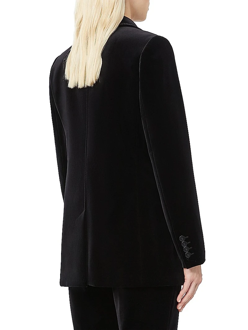 Smooth Velvet Blazer
