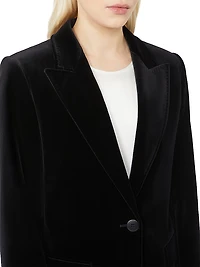 Smooth Velvet Blazer