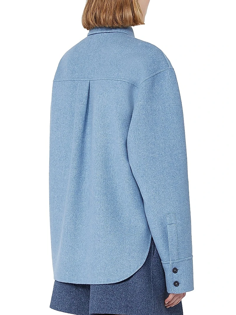 Oversized Runway Pure Wool Shirt