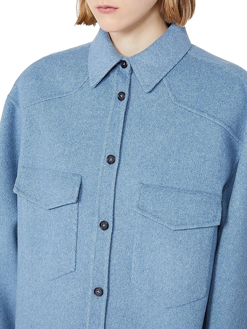 Oversized Runway Pure Wool Shirt