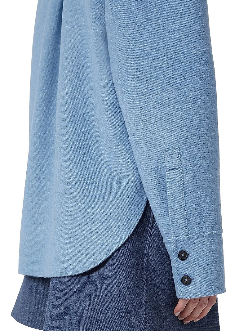 Oversized Runway Pure Wool Shirt