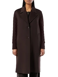 Double Faced Wool Blend Coat