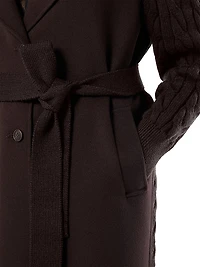 Double Faced Wool Blend Coat