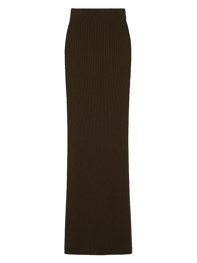 Wool and Cashmere Pencil Skirt