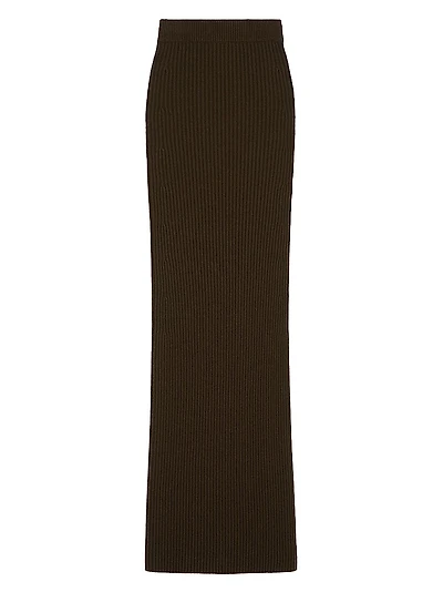 Wool and Cashmere Pencil Skirt