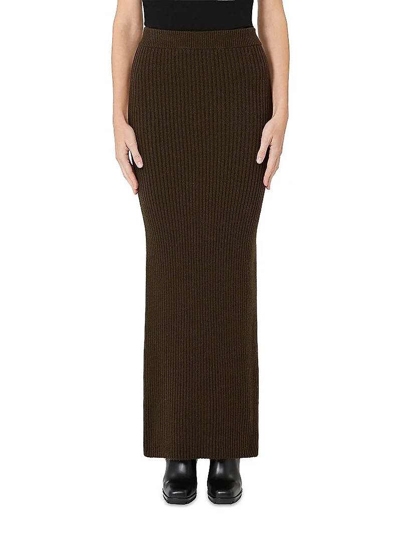 Wool and Cashmere Pencil Skirt
