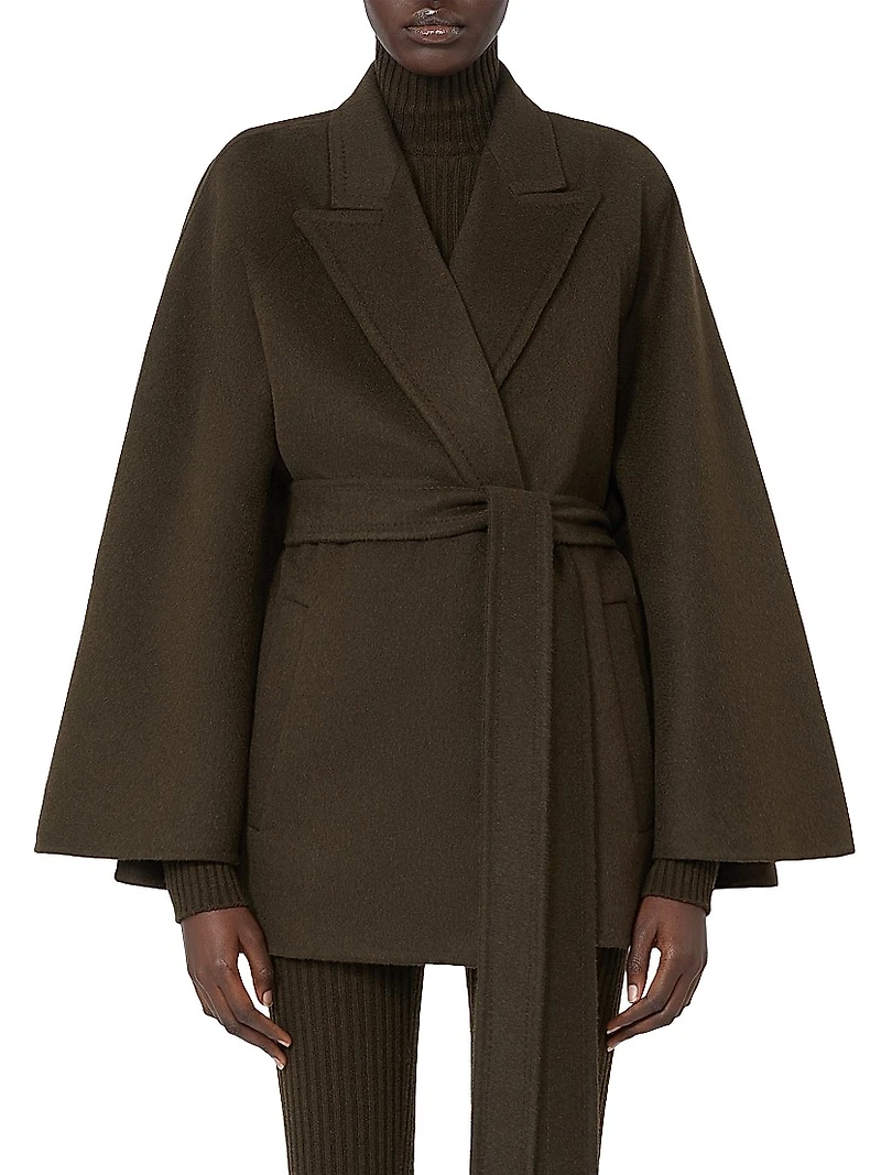 Camel Coat with Belt