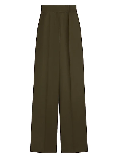 Wool Wide Leg Trousers