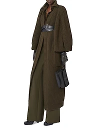 Wool Wide Leg Trousers