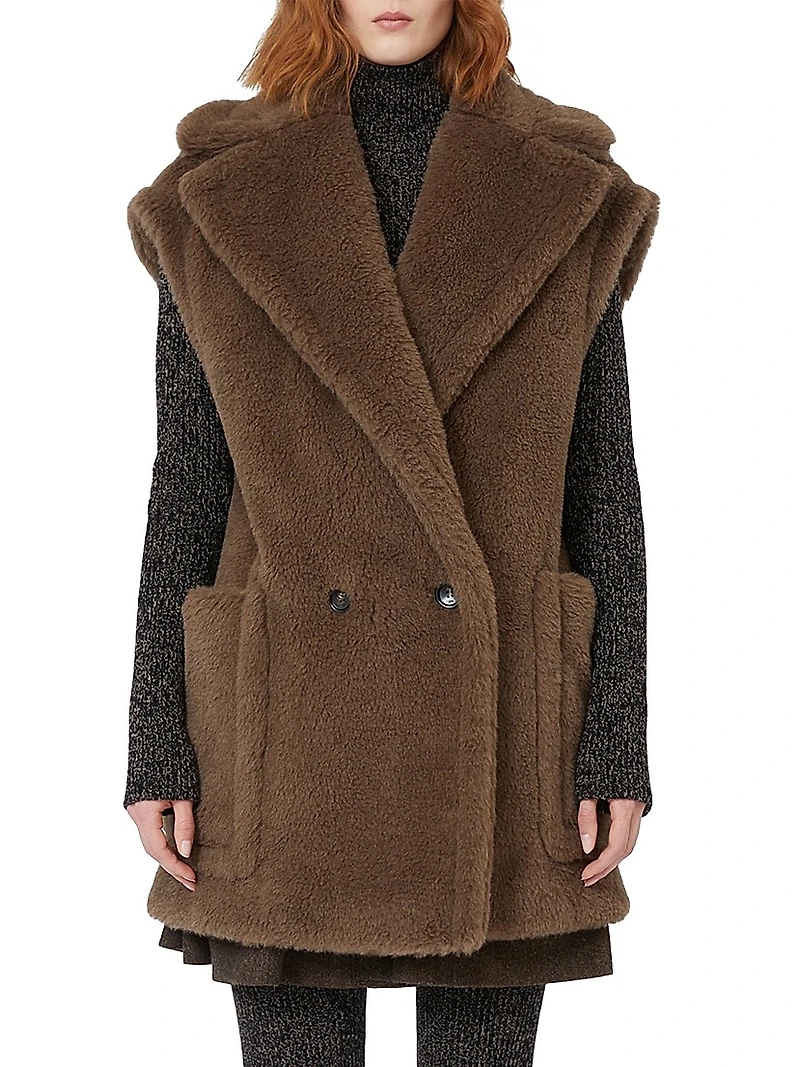 Wool and Alpaca Teddy Gilet
