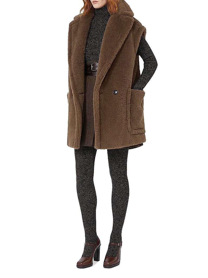 Wool and Alpaca Teddy Gilet