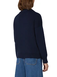 Cotton Yarn Polo Sweater