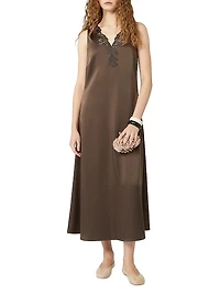 Long Satin Dress