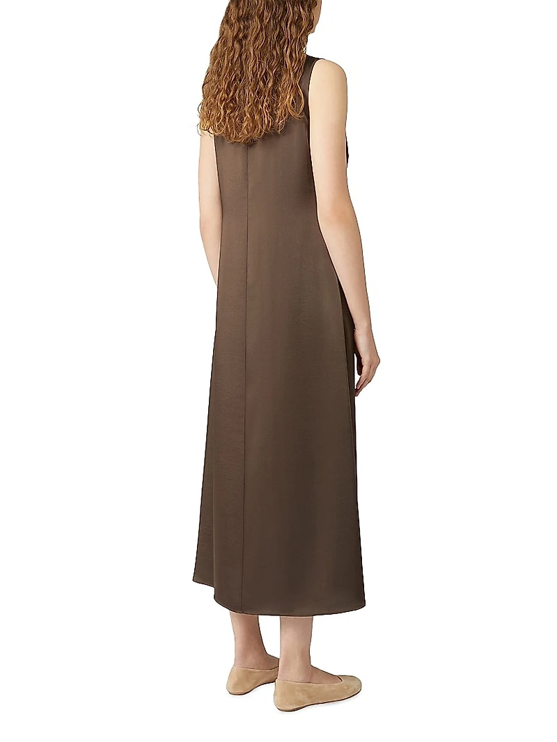 Long Satin Dress
