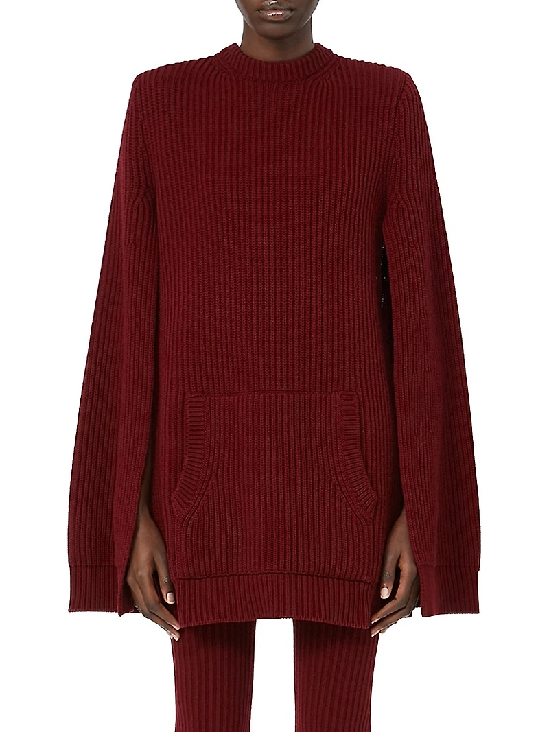 Wool and Cashmere Cape Dress