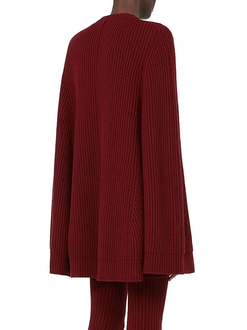 Wool and Cashmere Cape Dress