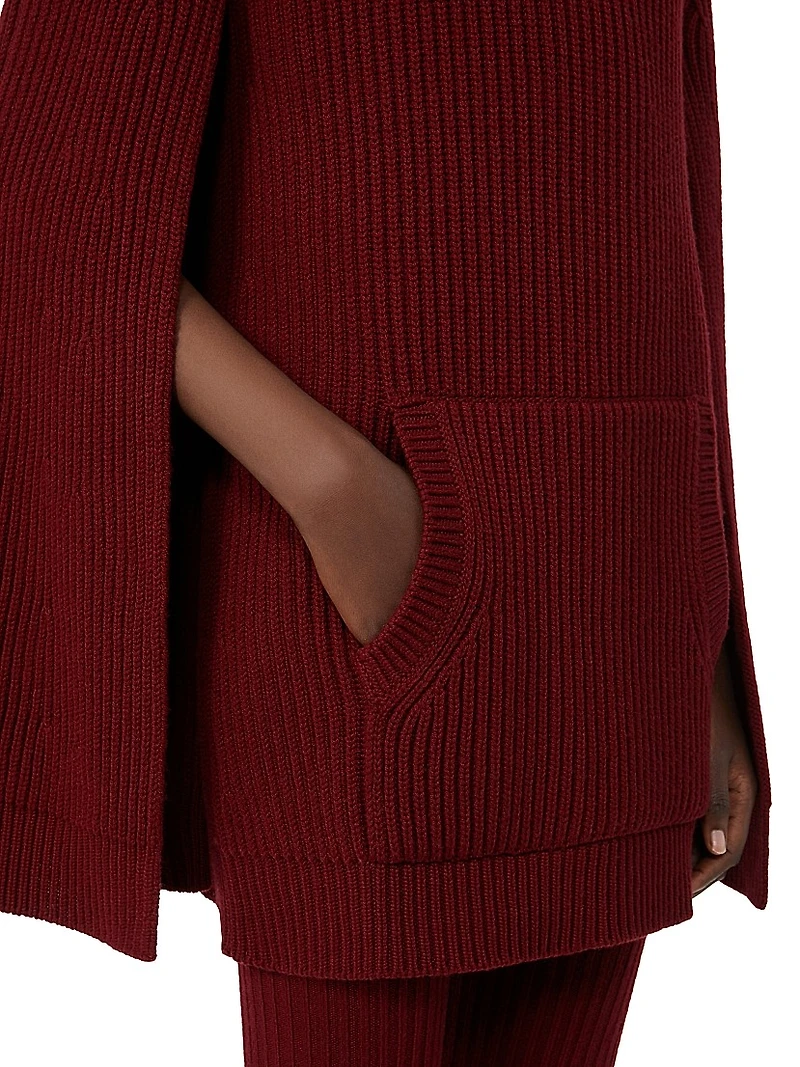 Wool and Cashmere Cape Dress