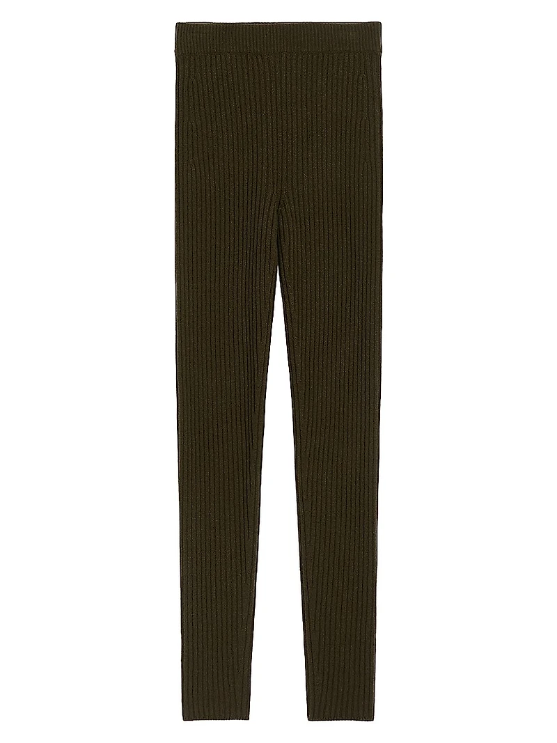 Wool and Cashmere Knit Leggings
