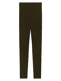 Wool and Cashmere Knit Leggings