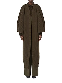 Wool and Cashmere Wrap Cardigan