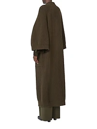 Wool and Cashmere Wrap Cardigan