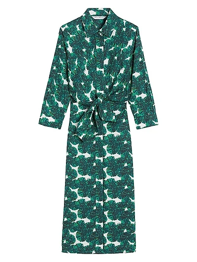 Printed Poplin Shirt Dress