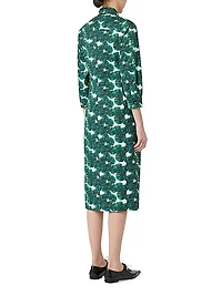 Printed Poplin Shirt Dress