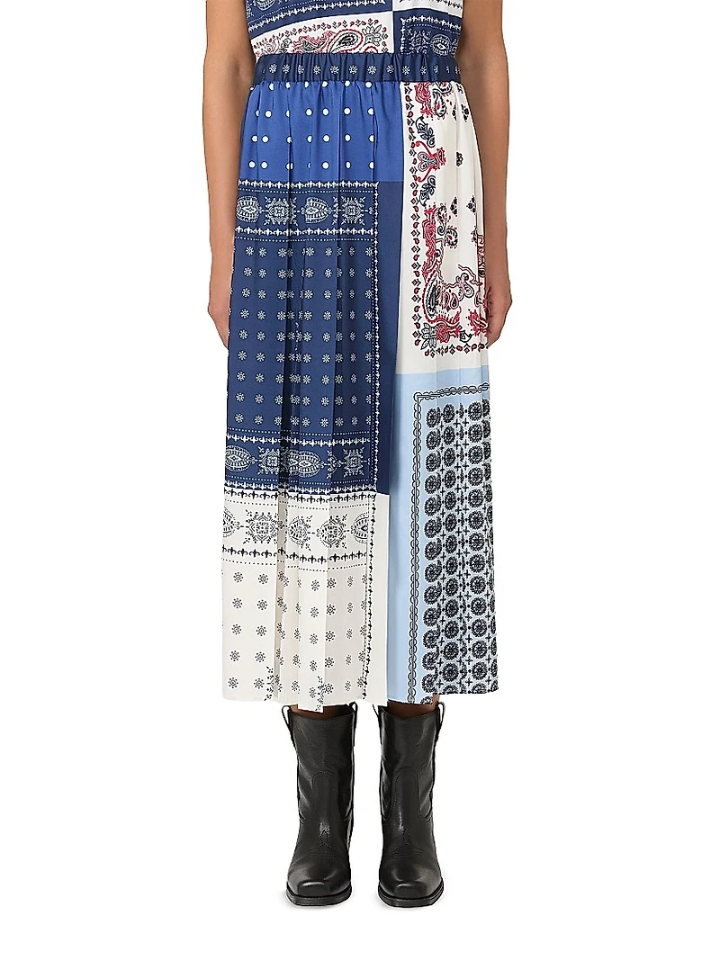 Printed Twill Skirt