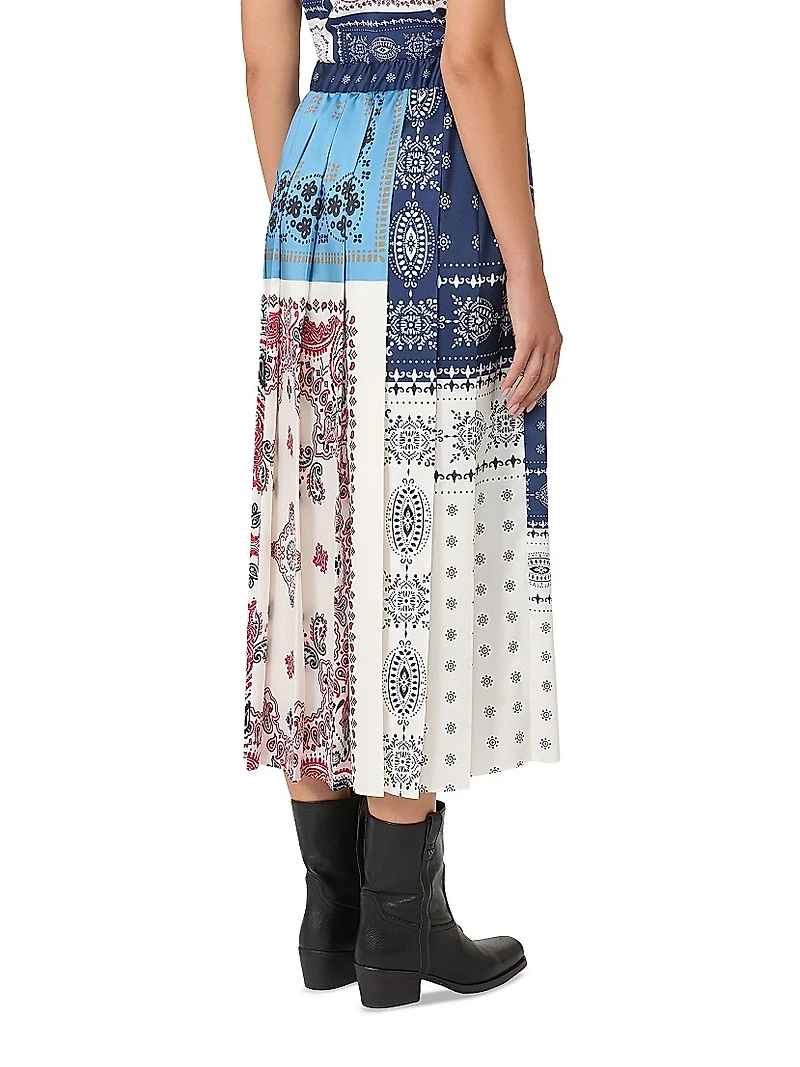 Printed Twill Skirt