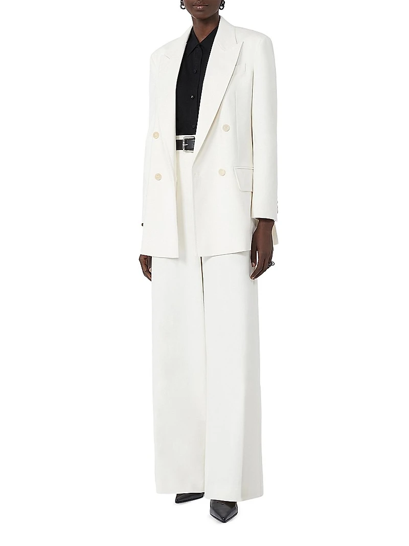 Wide Fit Cotton Trousers