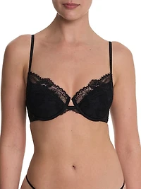 Fleur Padded Underwire Lace Demi Bra