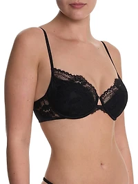 Fleur Padded Underwire Lace Demi Bra