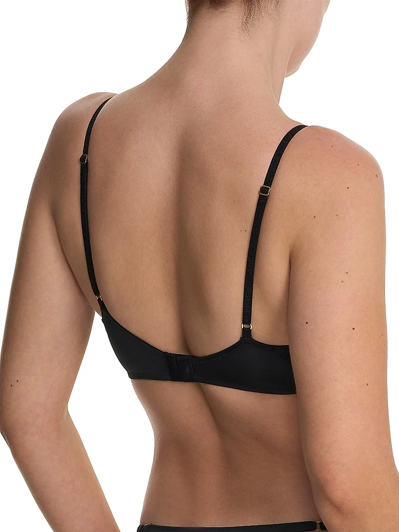 Fleur Padded Underwire Lace Demi Bra