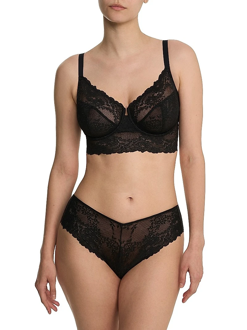 Heavenly Full Coverage Longline Lace Underwire Bra