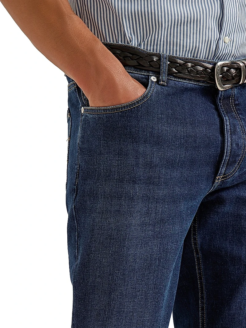 Comfort Cotton Denim Traditional Fit Five Pocket Jeans