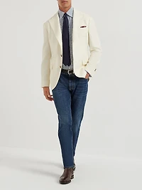 Comfort Cotton Denim Traditional Fit Five Pocket Jeans